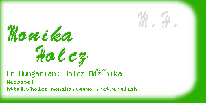 monika holcz business card